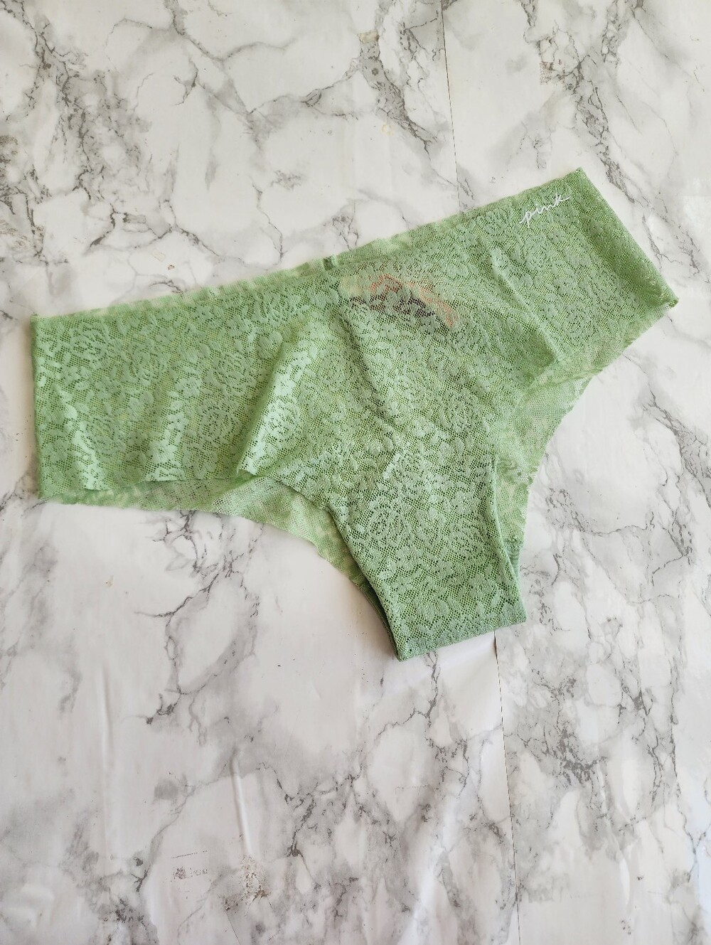 Victoria's Secret PINK Lace Cheekster Panties L NWT